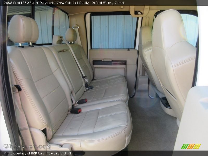 Oxford White / Camel 2008 Ford F350 Super Duty Lariat Crew Cab 4x4 Dually