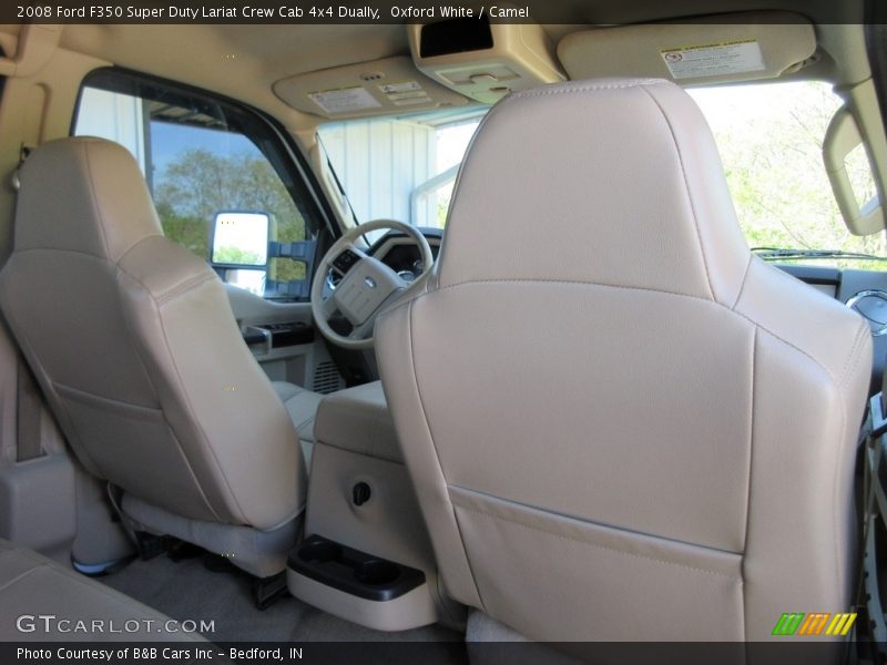 Oxford White / Camel 2008 Ford F350 Super Duty Lariat Crew Cab 4x4 Dually