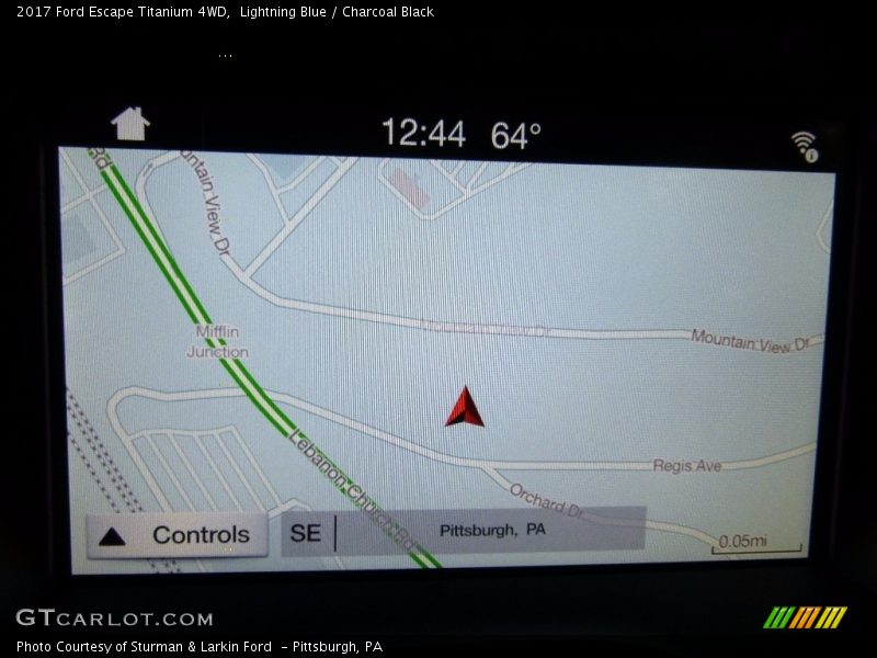 Lightning Blue / Charcoal Black 2017 Ford Escape Titanium 4WD