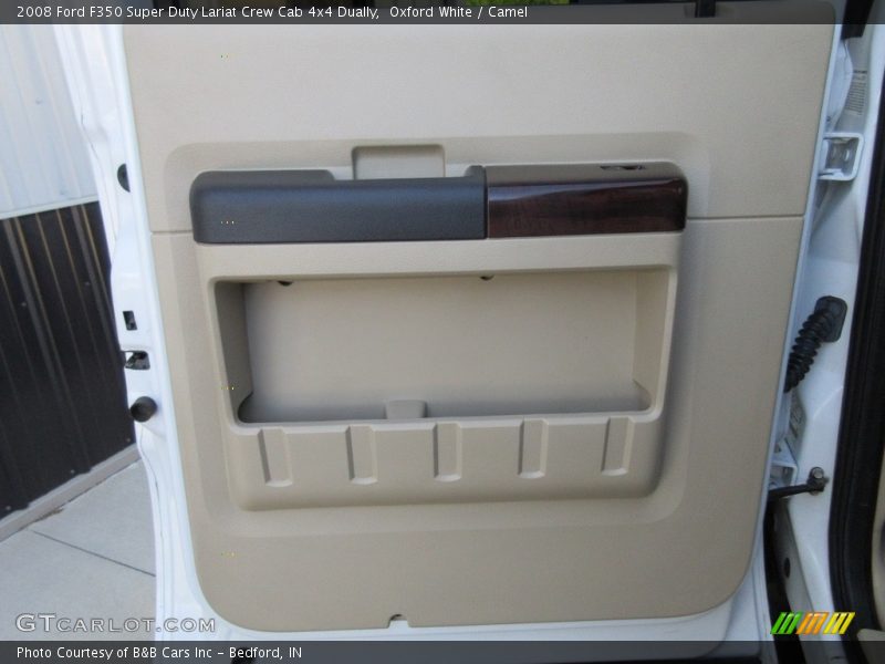 Oxford White / Camel 2008 Ford F350 Super Duty Lariat Crew Cab 4x4 Dually