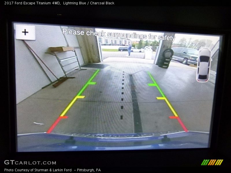 Lightning Blue / Charcoal Black 2017 Ford Escape Titanium 4WD