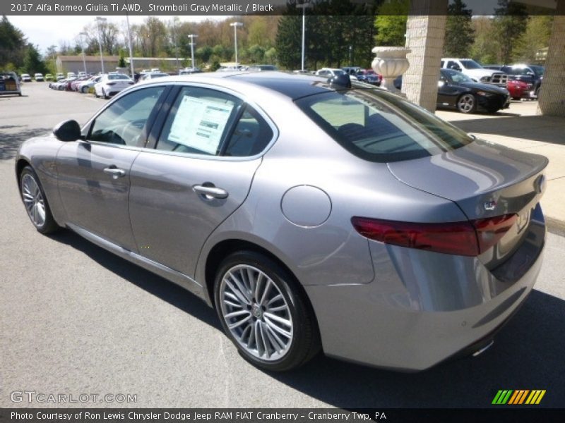 Stromboli Gray Metallic / Black 2017 Alfa Romeo Giulia Ti AWD