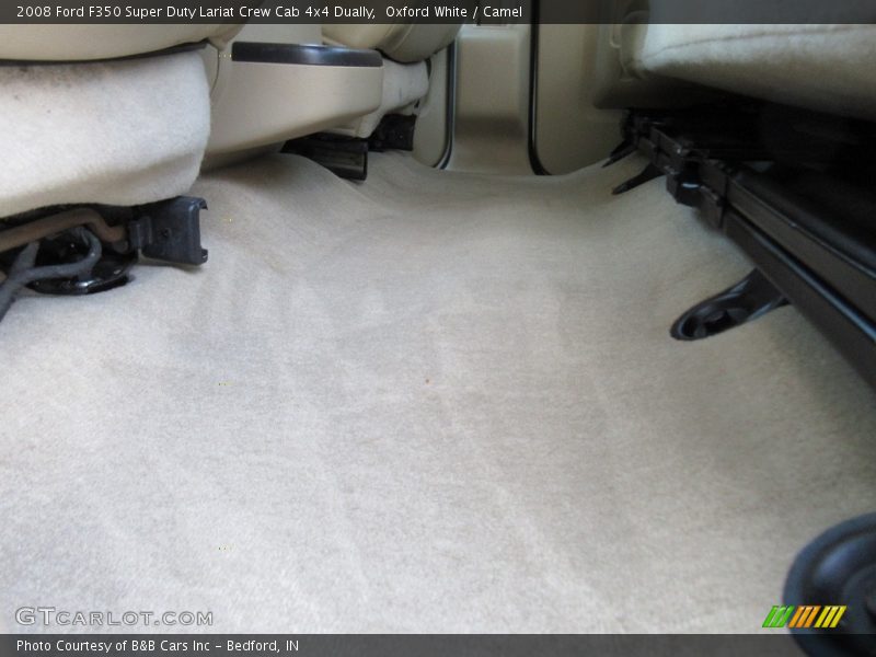 Oxford White / Camel 2008 Ford F350 Super Duty Lariat Crew Cab 4x4 Dually