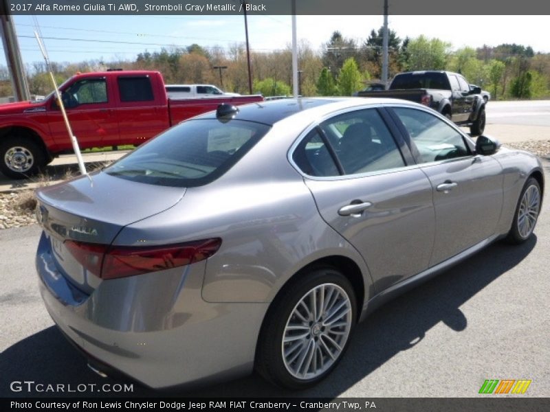 Stromboli Gray Metallic / Black 2017 Alfa Romeo Giulia Ti AWD
