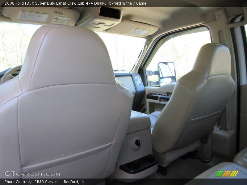 Oxford White / Camel 2008 Ford F350 Super Duty Lariat Crew Cab 4x4 Dually