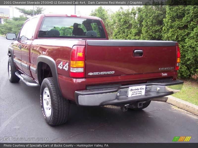 Dark Carmine Red Metallic / Graphite 2001 Chevrolet Silverado 2500HD LS Extended Cab 4x4