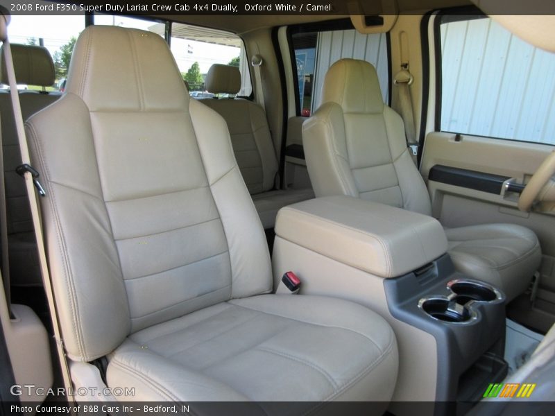 Oxford White / Camel 2008 Ford F350 Super Duty Lariat Crew Cab 4x4 Dually