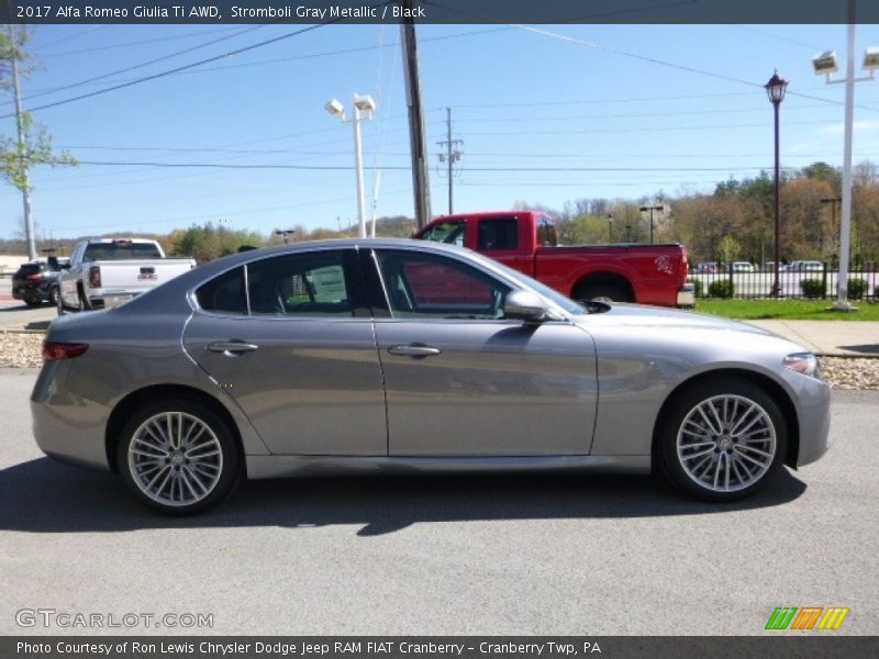Stromboli Gray Metallic / Black 2017 Alfa Romeo Giulia Ti AWD