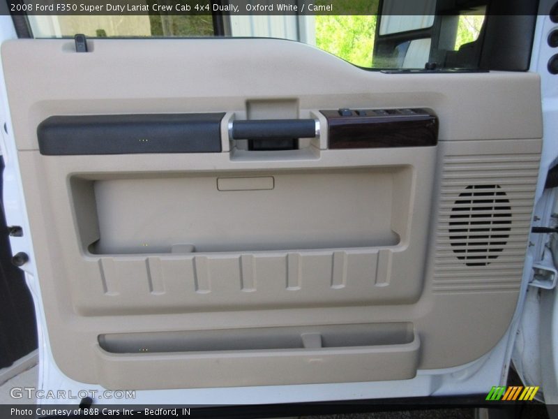 Oxford White / Camel 2008 Ford F350 Super Duty Lariat Crew Cab 4x4 Dually