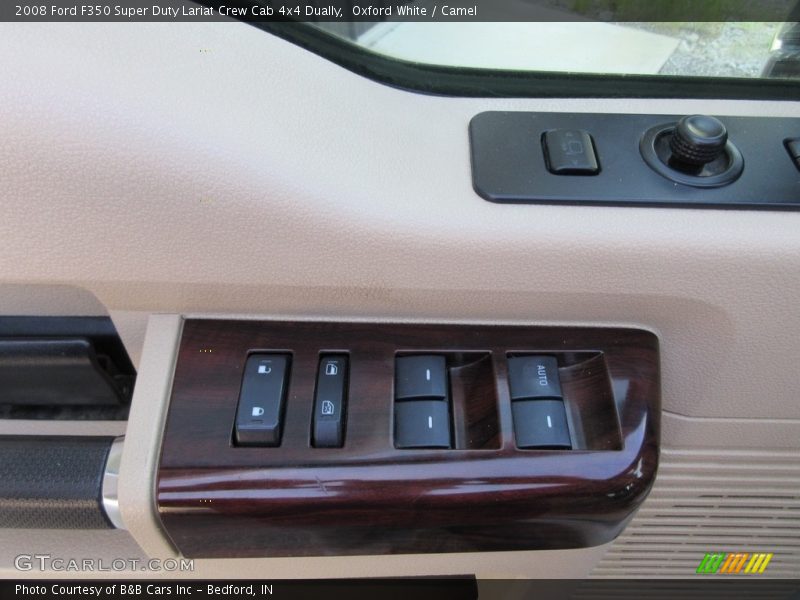 Oxford White / Camel 2008 Ford F350 Super Duty Lariat Crew Cab 4x4 Dually