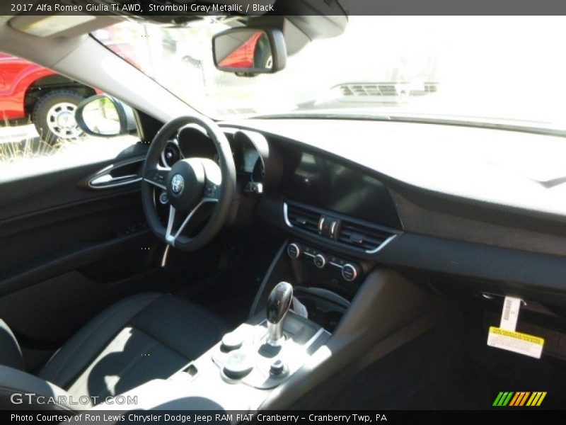 Stromboli Gray Metallic / Black 2017 Alfa Romeo Giulia Ti AWD