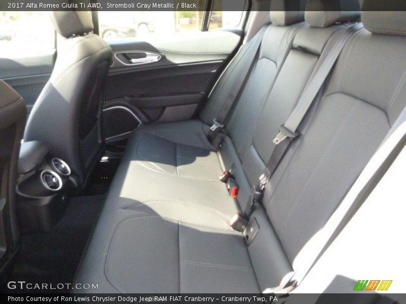 Stromboli Gray Metallic / Black 2017 Alfa Romeo Giulia Ti AWD