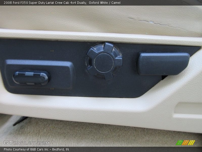 Oxford White / Camel 2008 Ford F350 Super Duty Lariat Crew Cab 4x4 Dually