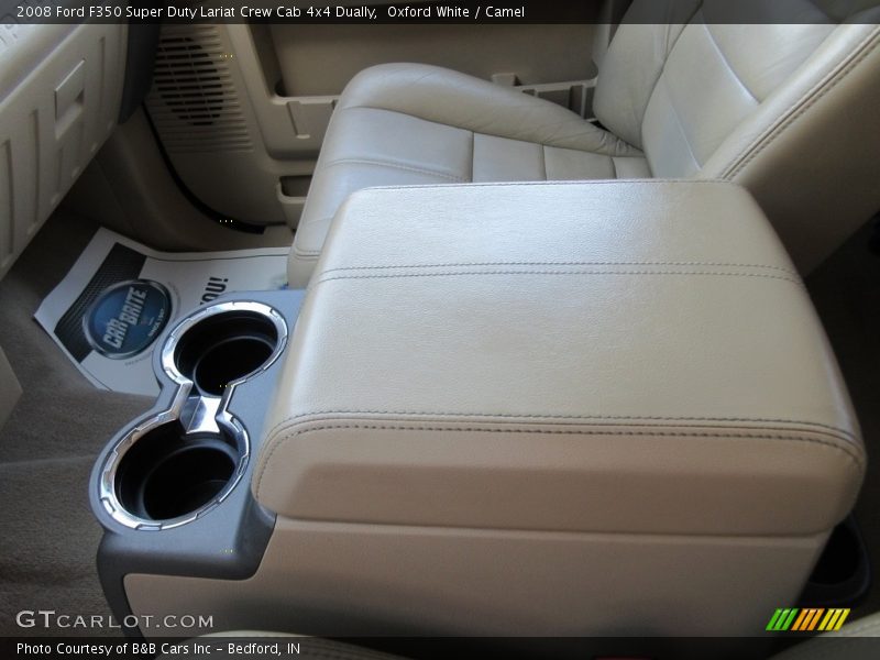 Oxford White / Camel 2008 Ford F350 Super Duty Lariat Crew Cab 4x4 Dually