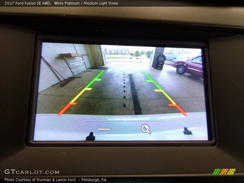 White Platinum / Medium Light Stone 2017 Ford Fusion SE AWD