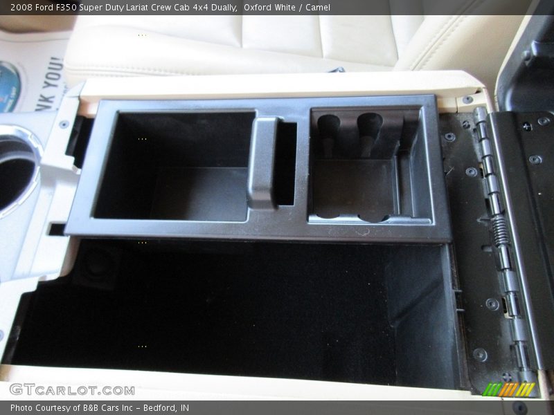 Oxford White / Camel 2008 Ford F350 Super Duty Lariat Crew Cab 4x4 Dually