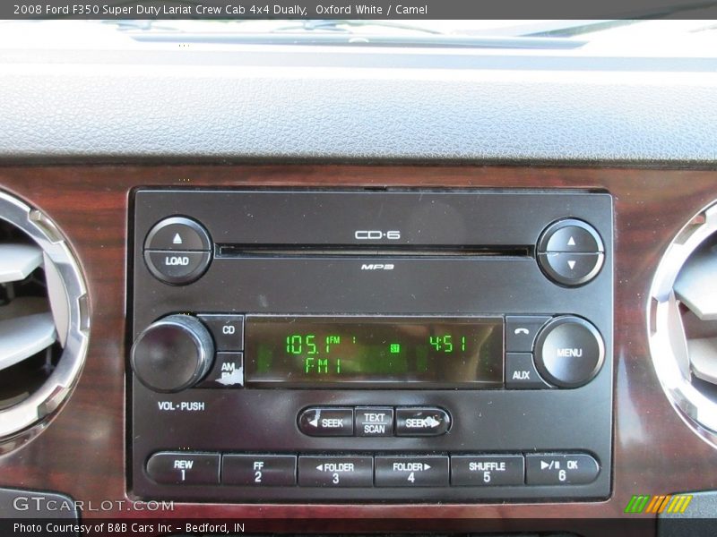 Oxford White / Camel 2008 Ford F350 Super Duty Lariat Crew Cab 4x4 Dually