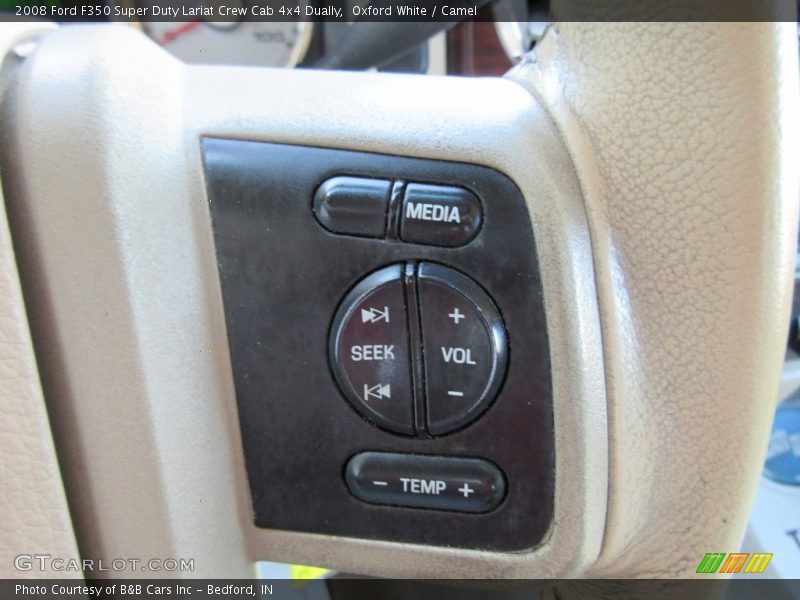 Oxford White / Camel 2008 Ford F350 Super Duty Lariat Crew Cab 4x4 Dually