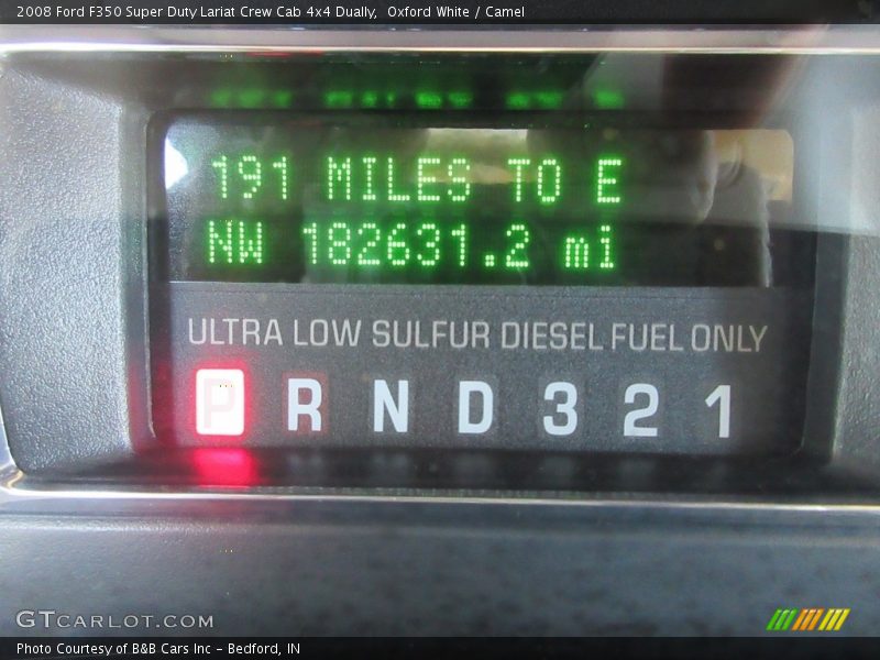 Oxford White / Camel 2008 Ford F350 Super Duty Lariat Crew Cab 4x4 Dually