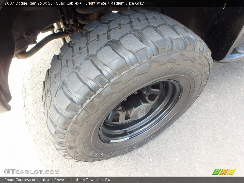 Bright White / Medium Slate Gray 2007 Dodge Ram 2500 SLT Quad Cab 4x4
