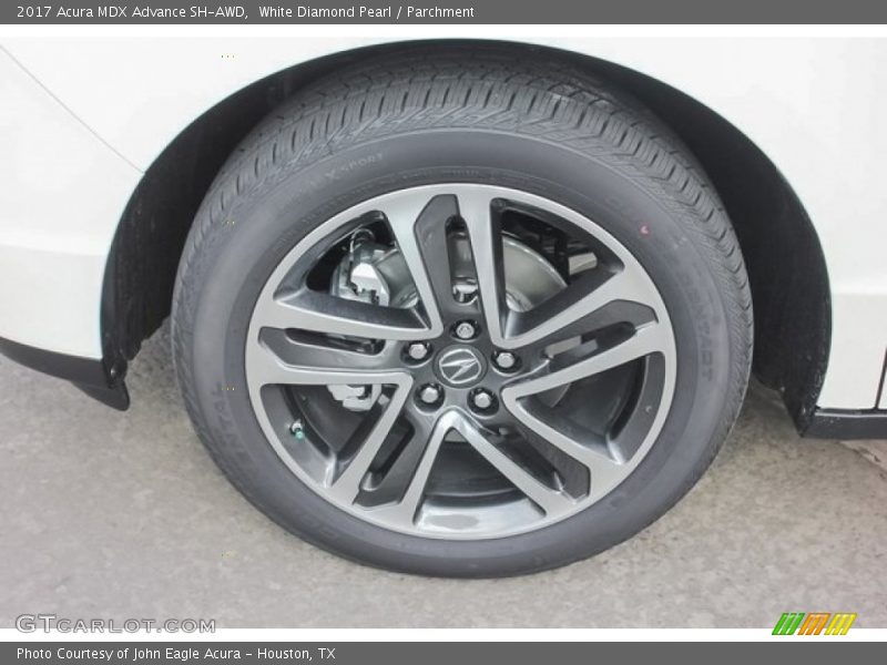White Diamond Pearl / Parchment 2017 Acura MDX Advance SH-AWD