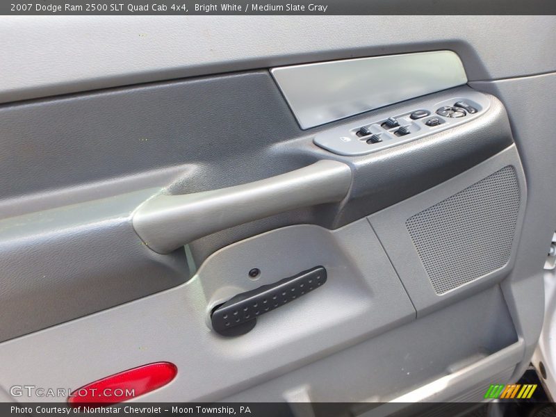 Bright White / Medium Slate Gray 2007 Dodge Ram 2500 SLT Quad Cab 4x4