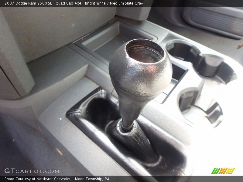 Bright White / Medium Slate Gray 2007 Dodge Ram 2500 SLT Quad Cab 4x4