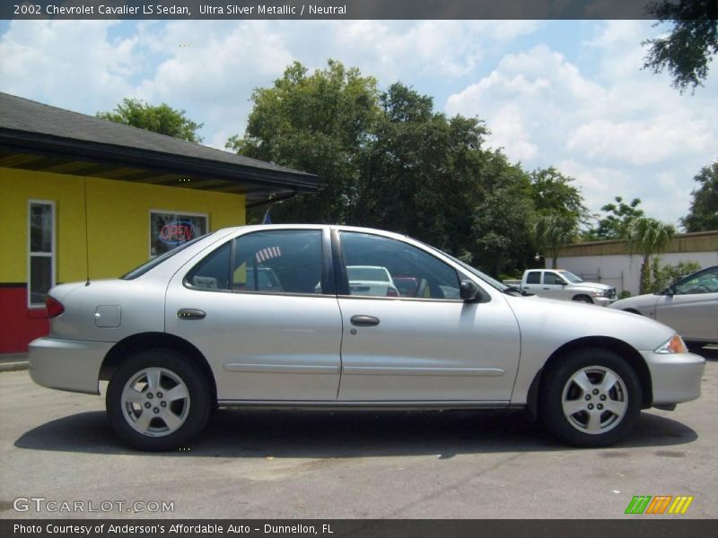 Ultra Silver Metallic / Neutral 2002 Chevrolet Cavalier LS Sedan