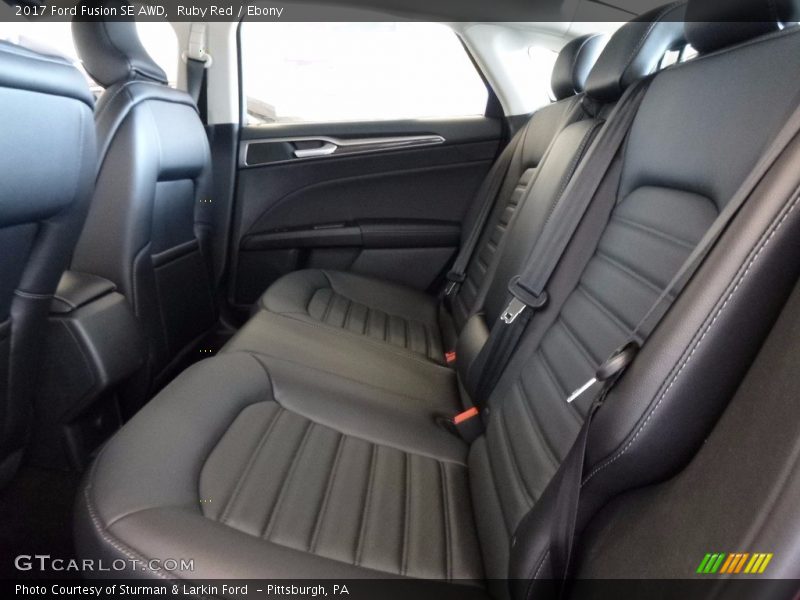 Ruby Red / Ebony 2017 Ford Fusion SE AWD