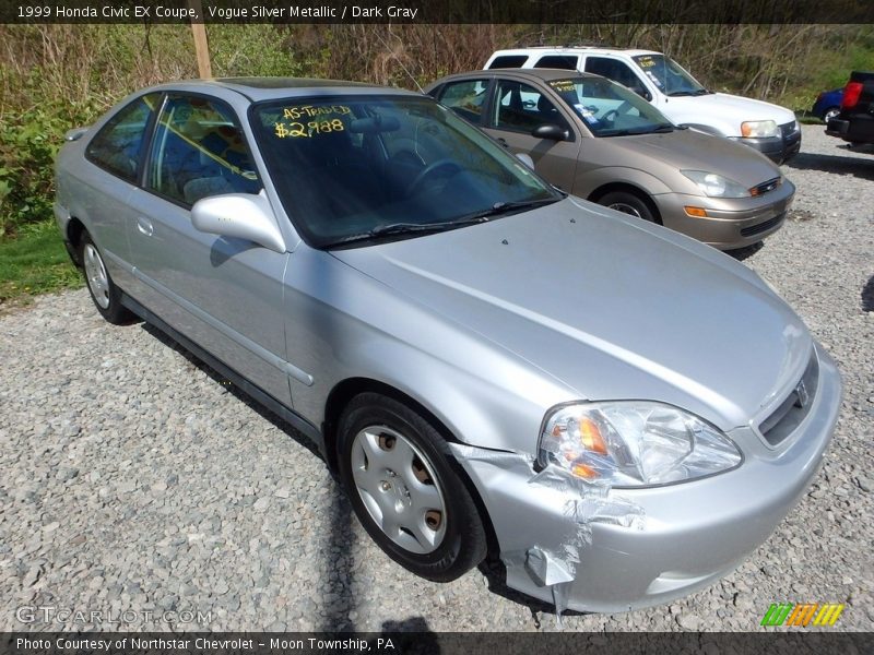 Vogue Silver Metallic / Dark Gray 1999 Honda Civic EX Coupe