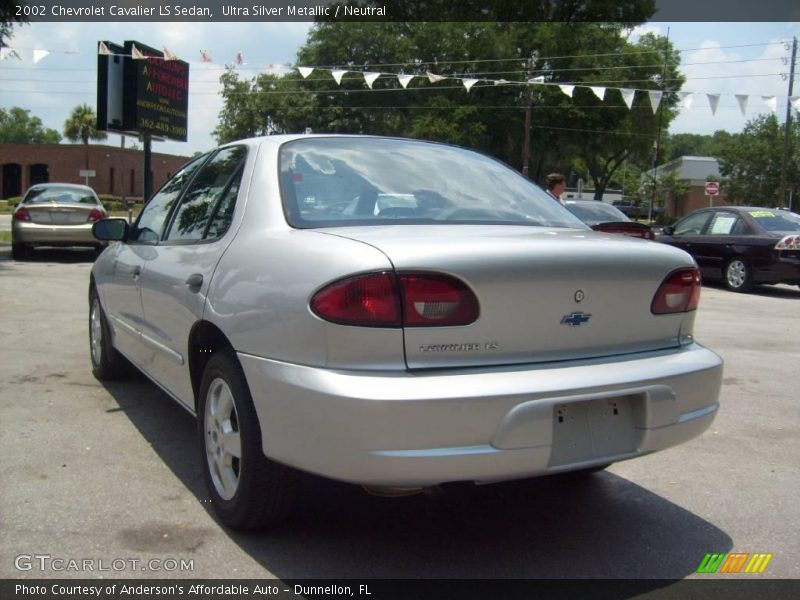 Ultra Silver Metallic / Neutral 2002 Chevrolet Cavalier LS Sedan