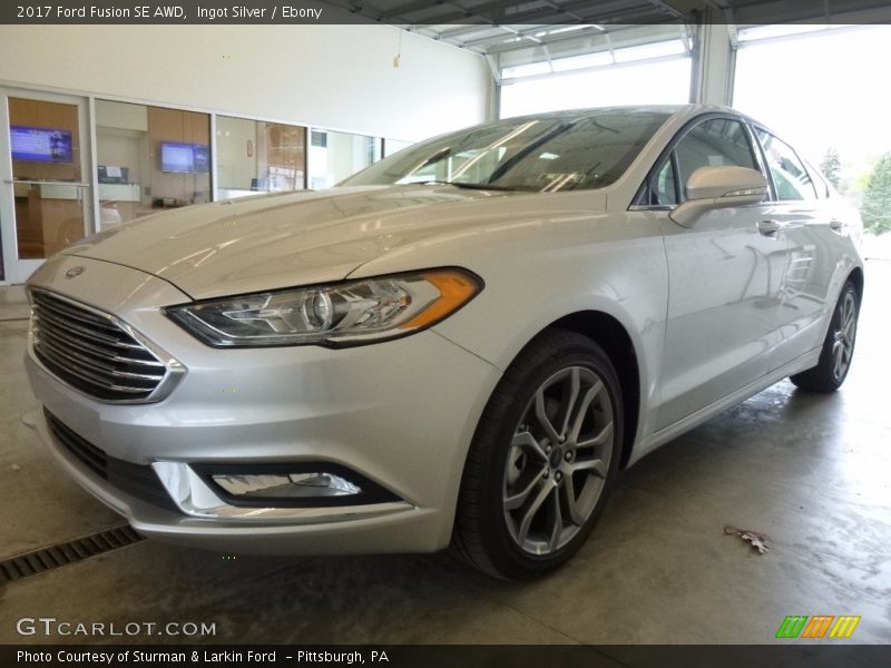 Ingot Silver / Ebony 2017 Ford Fusion SE AWD