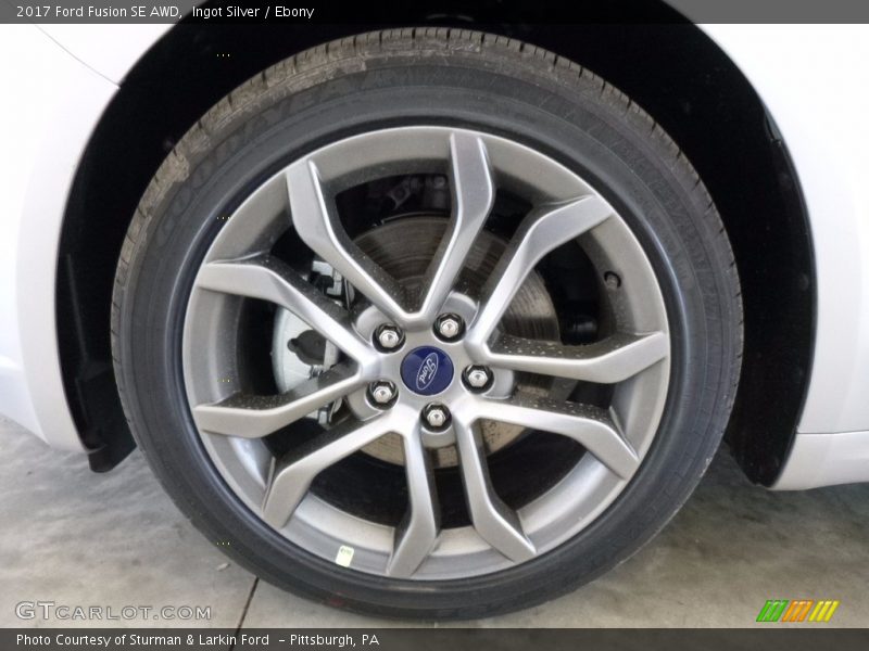 Ingot Silver / Ebony 2017 Ford Fusion SE AWD