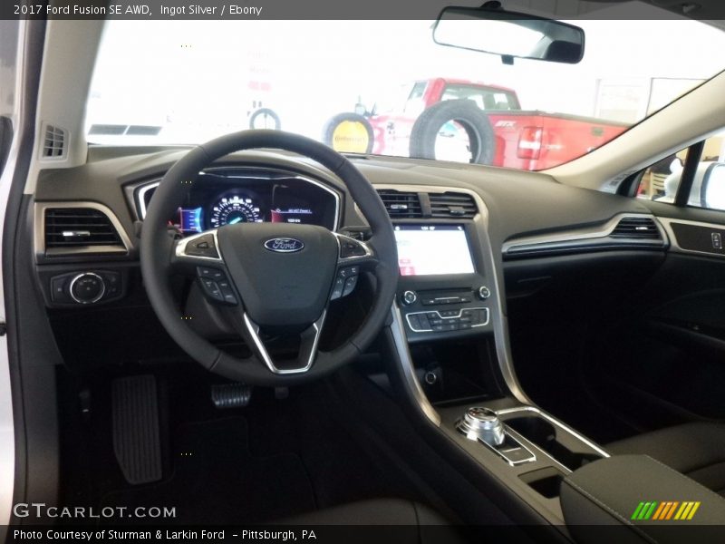 Ingot Silver / Ebony 2017 Ford Fusion SE AWD