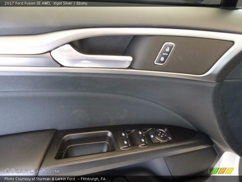 Ingot Silver / Ebony 2017 Ford Fusion SE AWD