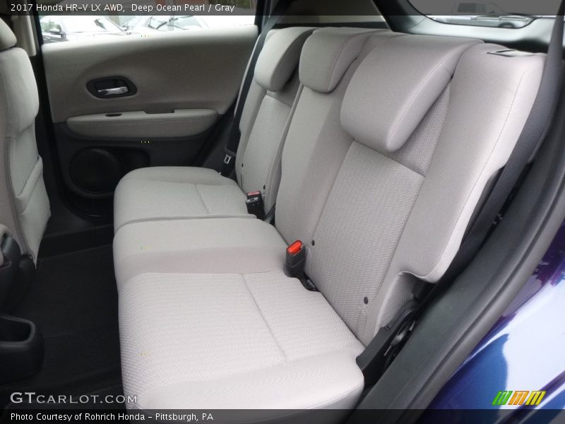 Deep Ocean Pearl / Gray 2017 Honda HR-V LX AWD