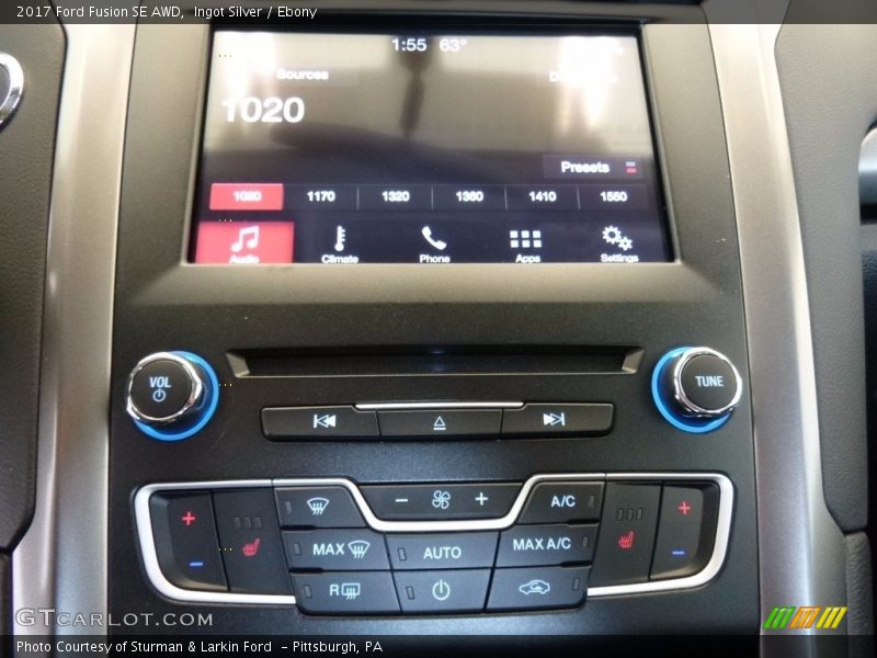 Ingot Silver / Ebony 2017 Ford Fusion SE AWD