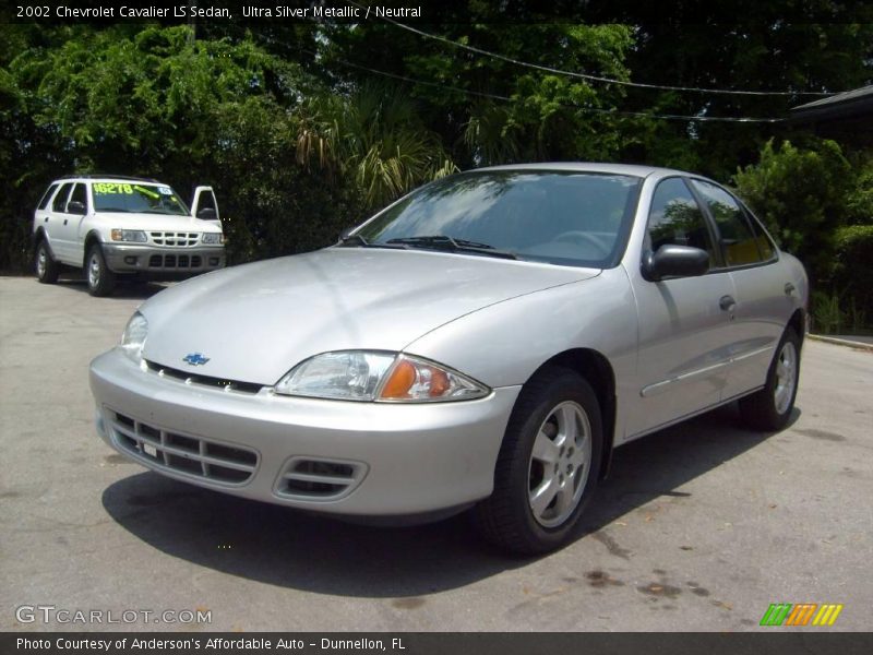Ultra Silver Metallic / Neutral 2002 Chevrolet Cavalier LS Sedan