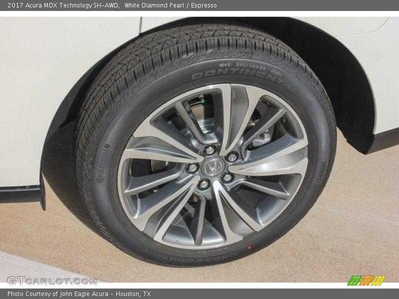 White Diamond Pearl / Espresso 2017 Acura MDX Technology SH-AWD