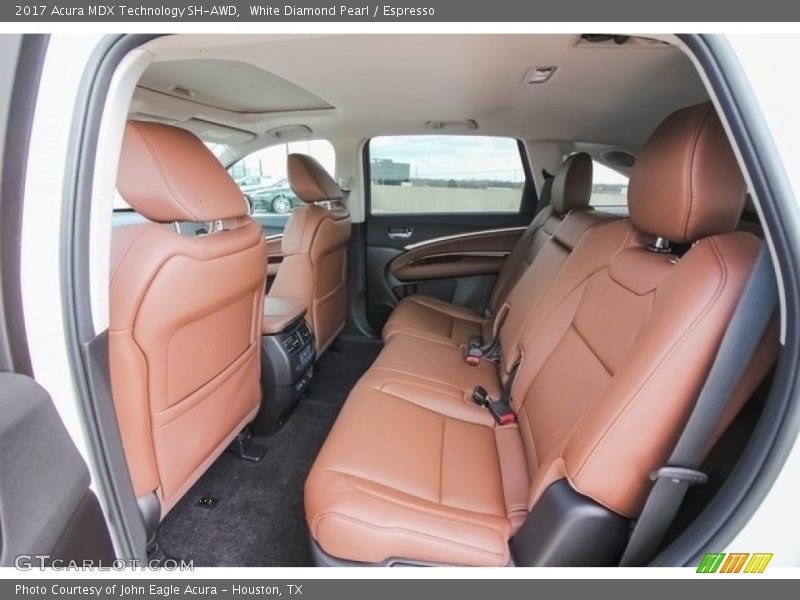 Rear Seat of 2017 MDX Technology SH-AWD