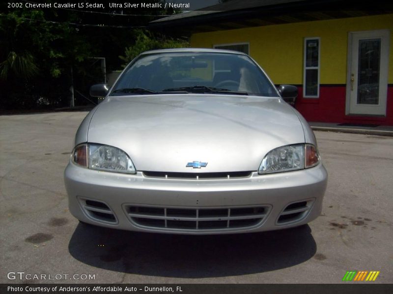 Ultra Silver Metallic / Neutral 2002 Chevrolet Cavalier LS Sedan