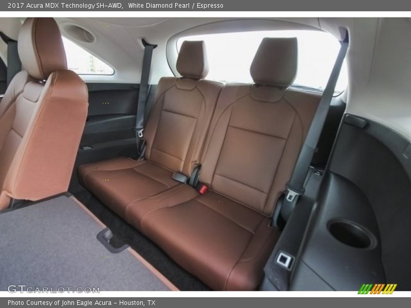 Rear Seat of 2017 MDX Technology SH-AWD