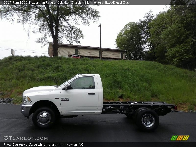 Bright White / Black/Diesel Gray 2017 Ram 3500 Tradesman Regular Cab 4x4 Chassis
