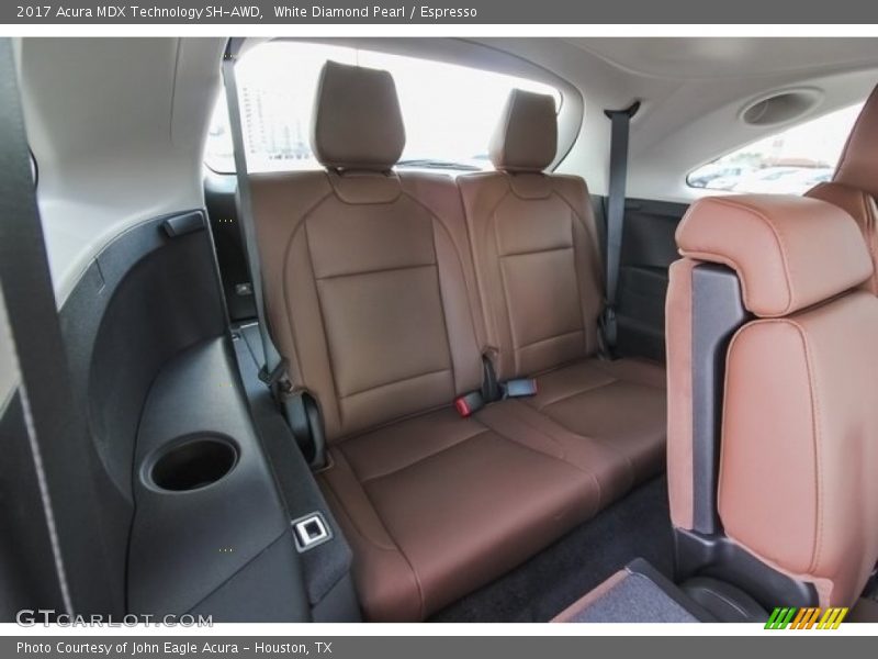 Rear Seat of 2017 MDX Technology SH-AWD