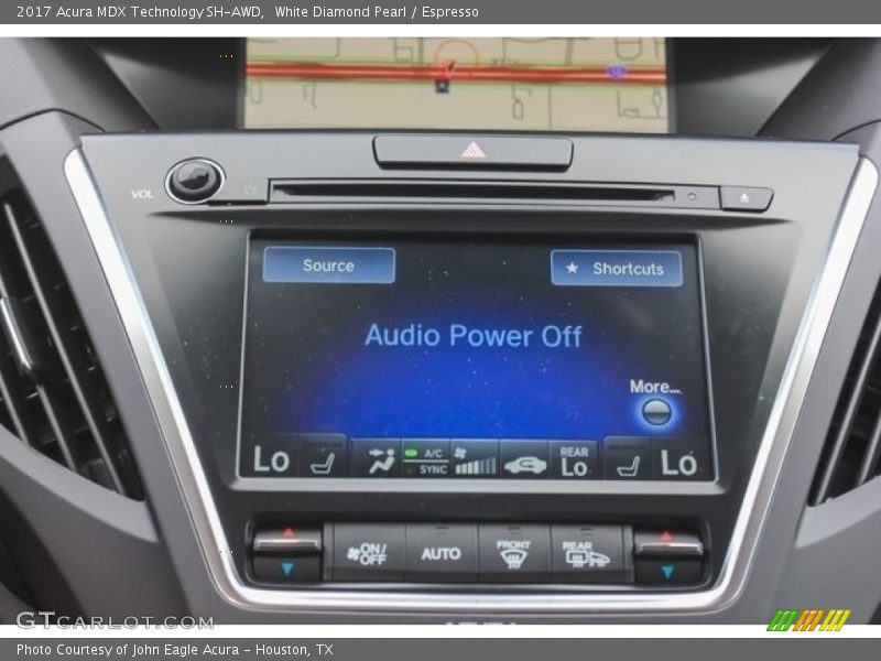 White Diamond Pearl / Espresso 2017 Acura MDX Technology SH-AWD