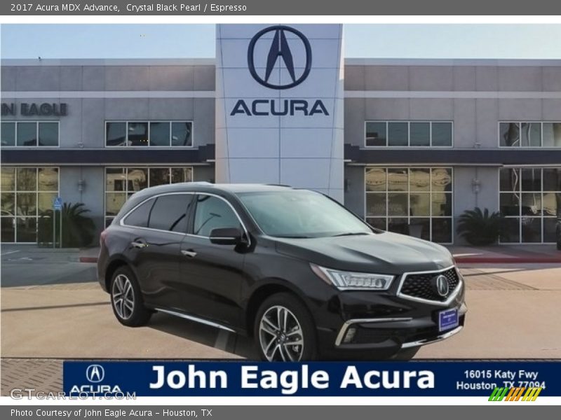 Crystal Black Pearl / Espresso 2017 Acura MDX Advance