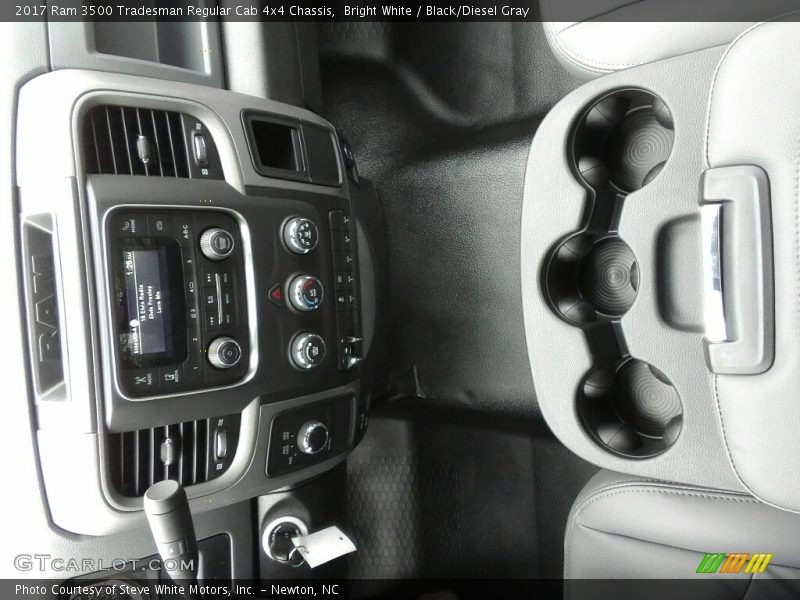 Bright White / Black/Diesel Gray 2017 Ram 3500 Tradesman Regular Cab 4x4 Chassis