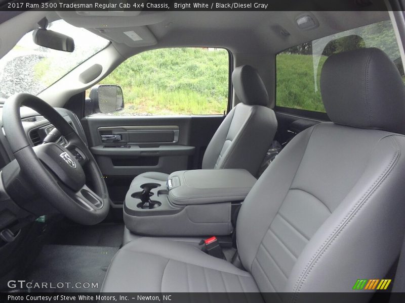 Bright White / Black/Diesel Gray 2017 Ram 3500 Tradesman Regular Cab 4x4 Chassis