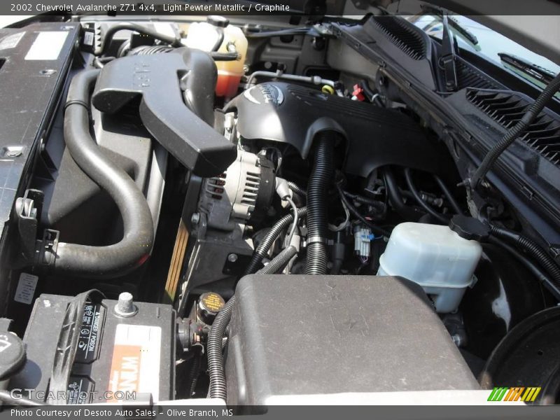Light Pewter Metallic / Graphite 2002 Chevrolet Avalanche Z71 4x4