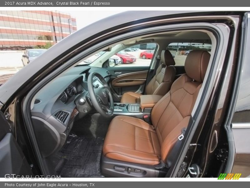 Crystal Black Pearl / Espresso 2017 Acura MDX Advance